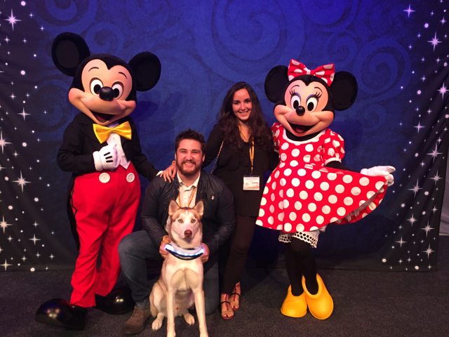 Apollo and family meeting Mickey and Minnie Mouse — 2015
